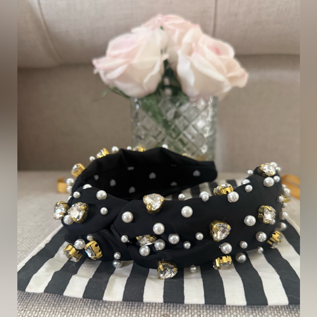Lele Sadoughi X Stoney Clove Lane Noir Knotted Headband